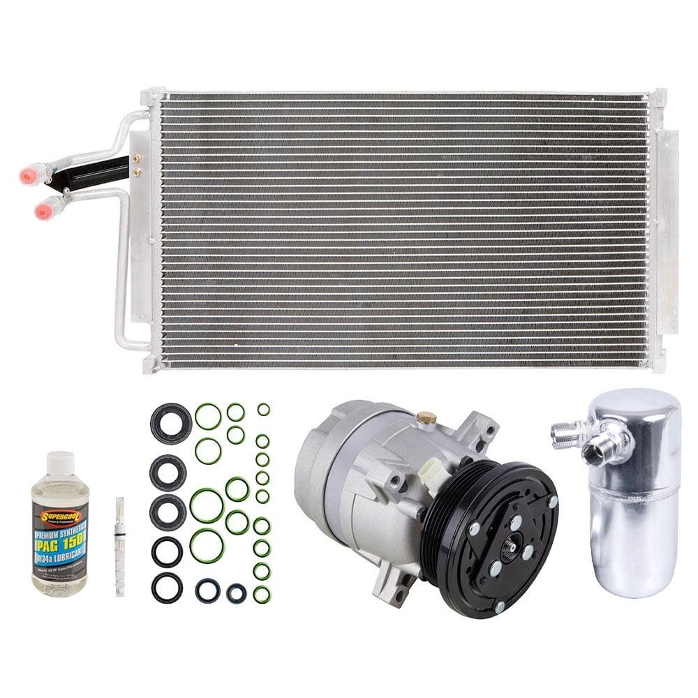 6-piece AC compressor kit with condenser, drier, expansion device, oil and O-rings