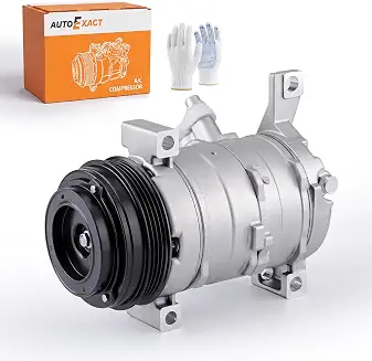 PartZuno TM16 AC compressor with clutch, GM-Pad ports and 8PK pulley