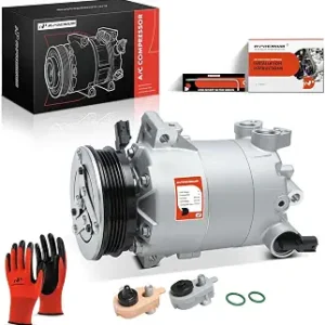 PartZuno AC compressor with clutch for selected Freightliner and Mack trucks