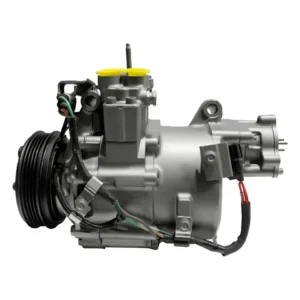 AC compressor with clutch for automotive air conditioning